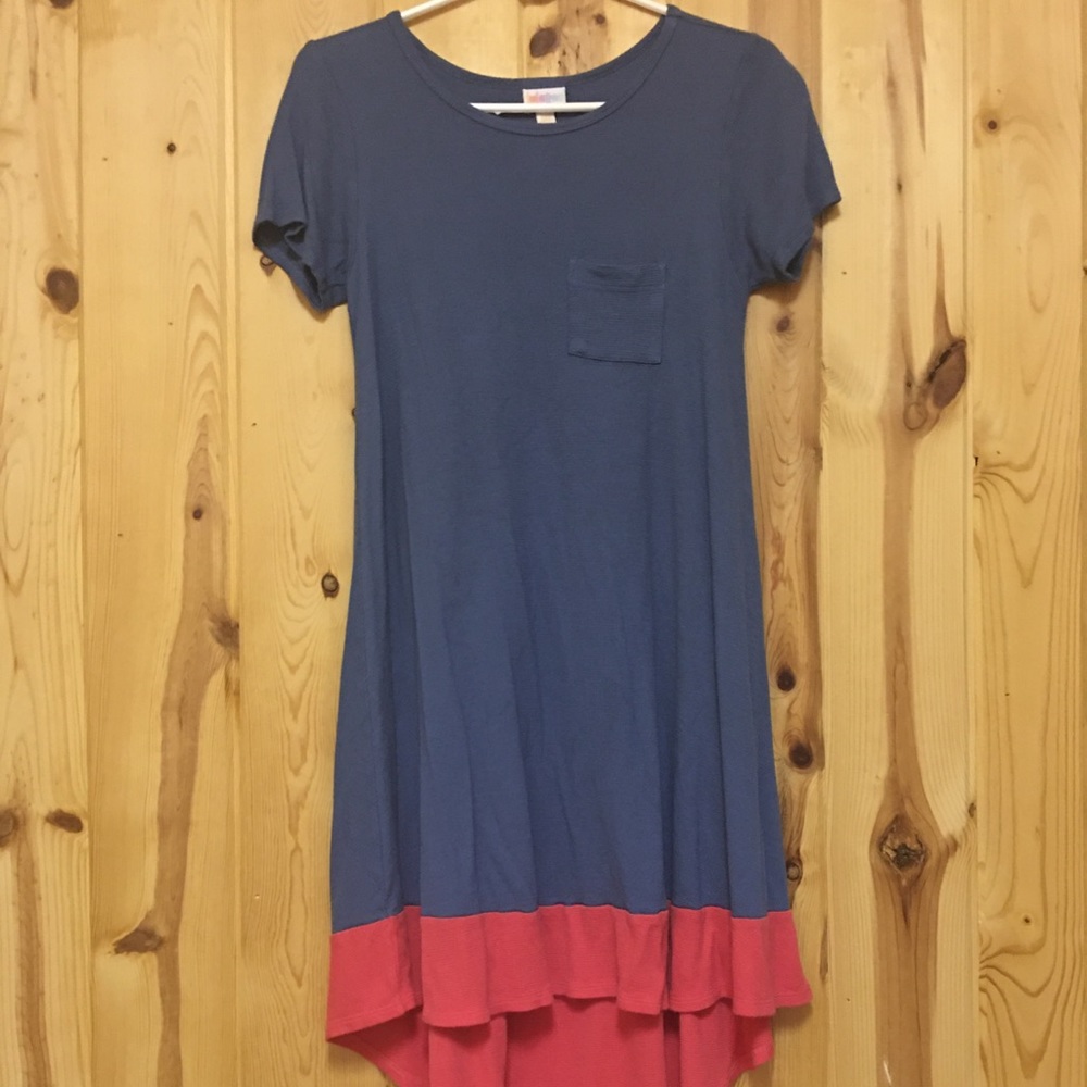 LuLaRoe Carly Hi Low Tee Shirt Dress  XXS  FINAL SALE
